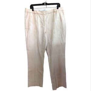 NEW Realities Floral Trouser Pants in Stone Size 16 Vacation Cruise